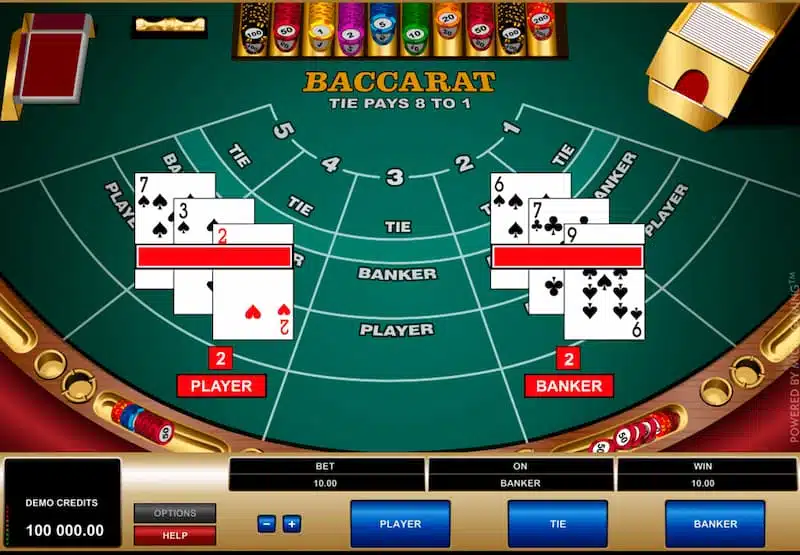 Hướng dẫn chơi game bài baccarat